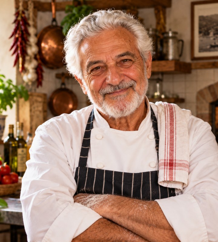 Enzo Castelli in seiner Küche